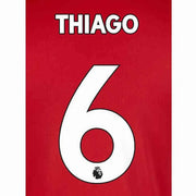 Liverpool 2019/22 Home Thiago #6 Jersey Name Set