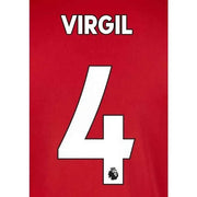Liverpool 2019/22 Home Virgil #4 Jersey Name Set