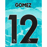 Liverpool 2020/21 Away Gomez #12 Jersey Name Set