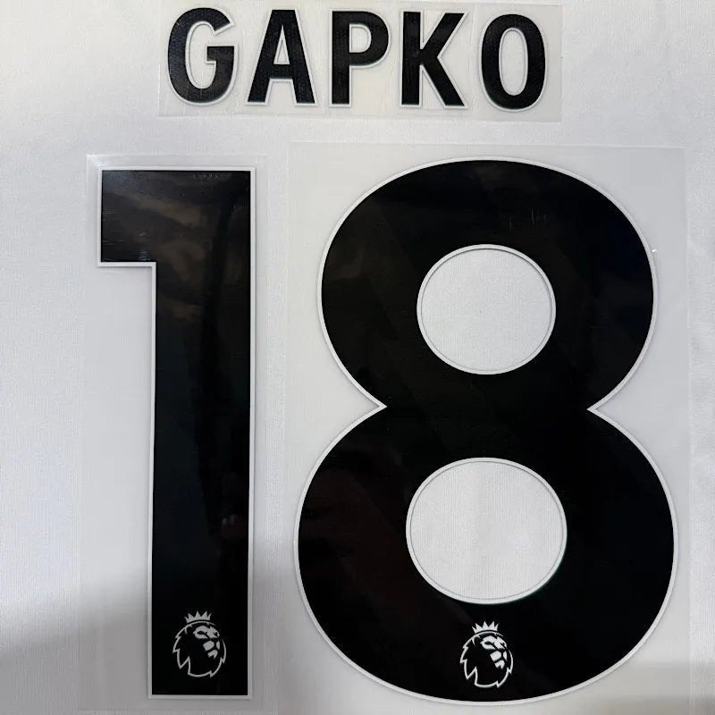 Liverpool 2023-Away Gakpo #18 Youth Jersey Name Set-Black