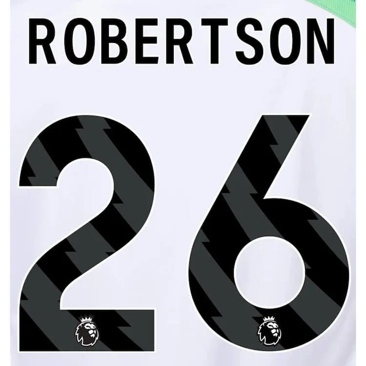 Liverpool 2023-Away Roberston #26 Jersey Name Set-Black (Back)