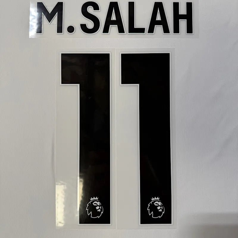 Liverpool 2023-Away Salah #11 Youth Jersey Name Set-Black
