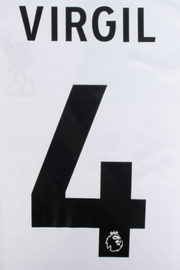 Liverpool 2023-Away Virgil #4 Jersey Name Set- Black