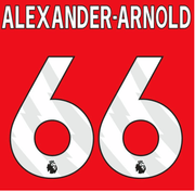 Liverpool 2023- Home Alexander-Arnold #66 Jersey Name Set-White