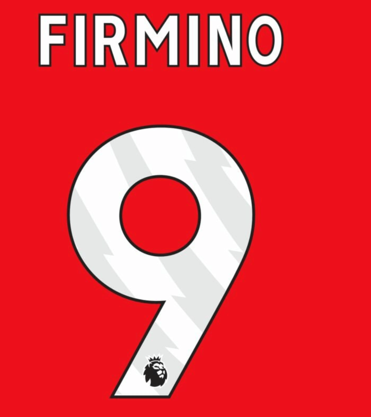 Liverpool 2023- Home Firmino #9 Jersey Name Set-White