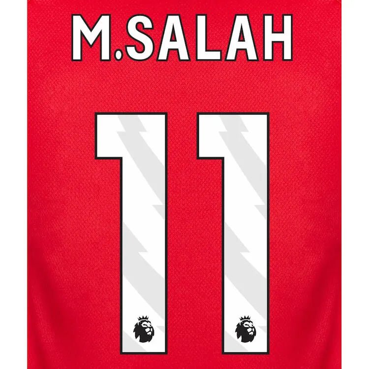 Liverpool 2023- Home Salah #11 Youth Jersey Name Set (Back)
