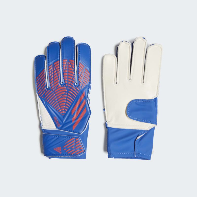 adidas Predator Youth Training Goalkeeper Gloves - Hi Res Blue-Turbo