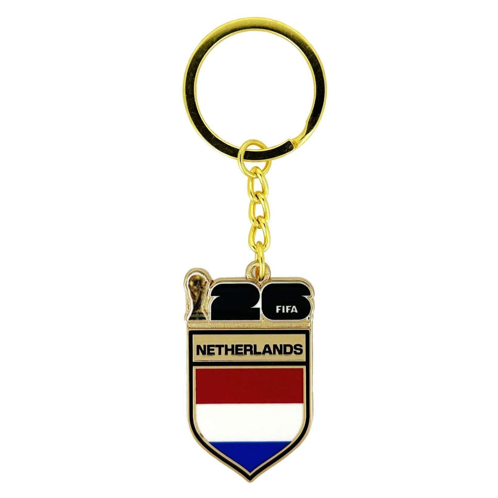 Logo Brands 2026 FIFA World Cup Netherlands Flag Keychain (Front)