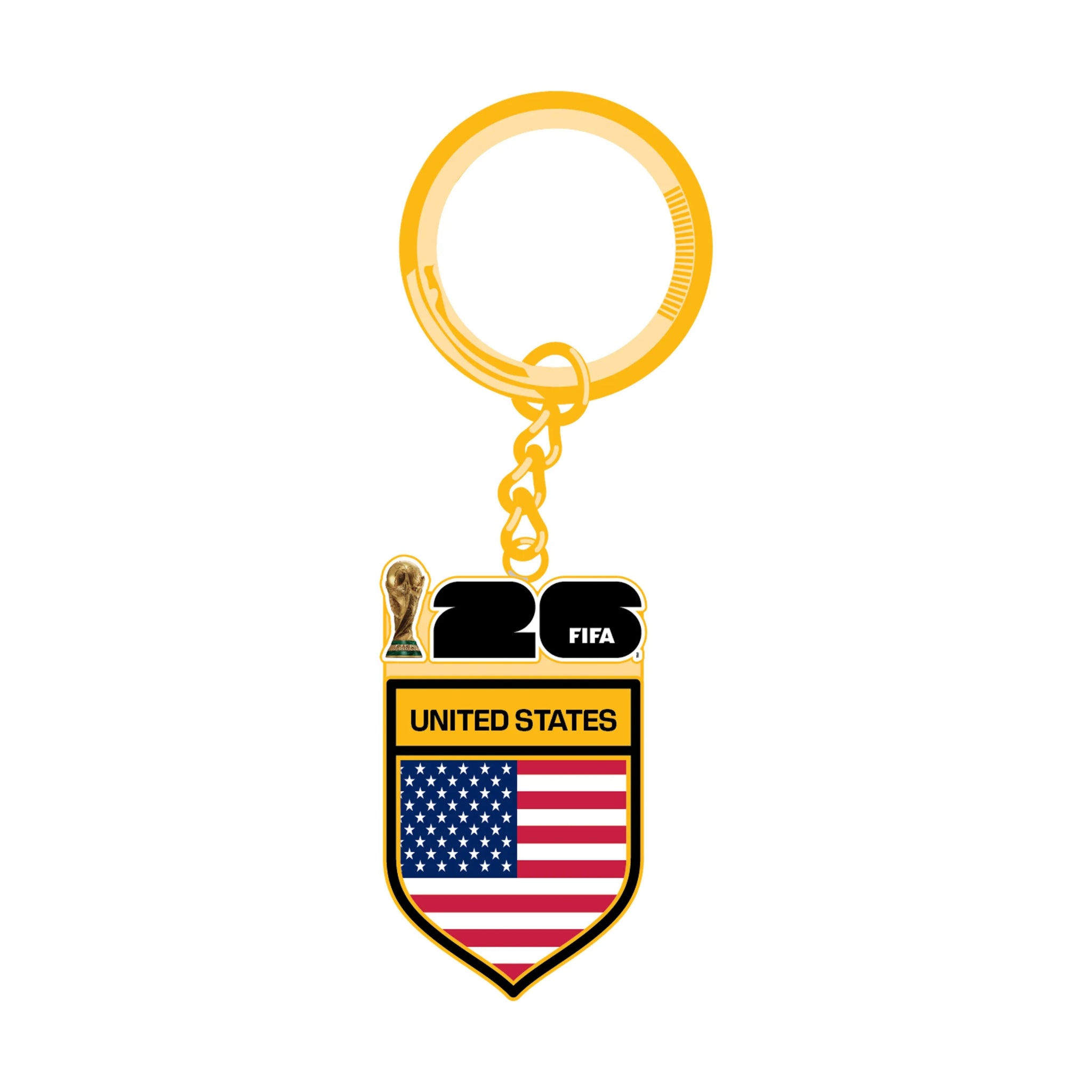 Logo Brands 2026 FIFA World Cup USA Flag Keychain (Front)