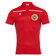 Macron 2022 Armenia Jumeirah Polo with Crest - Red (Front)