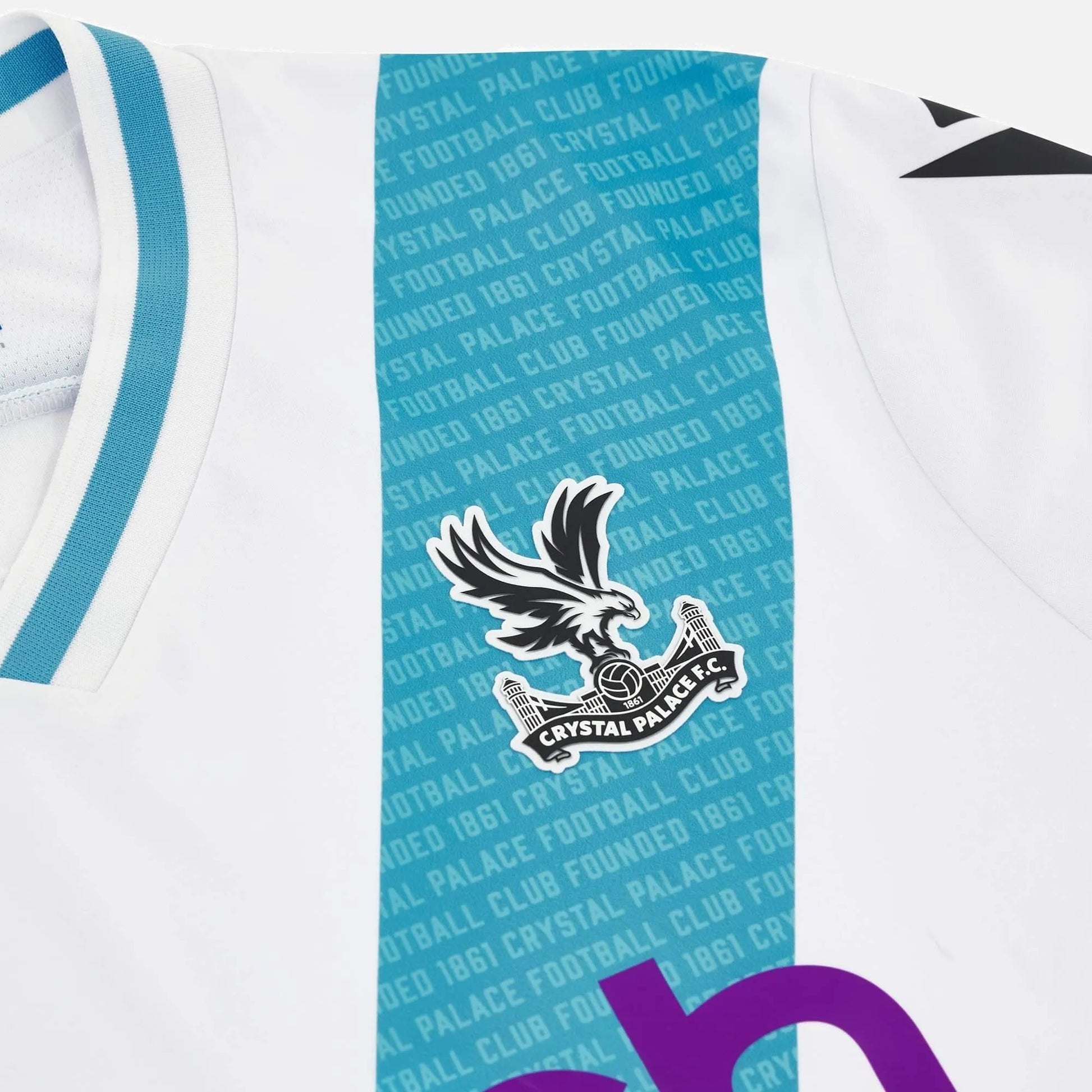 Macron 2023-24 Crystal Palace Men's Away Jersey (Detail 2)