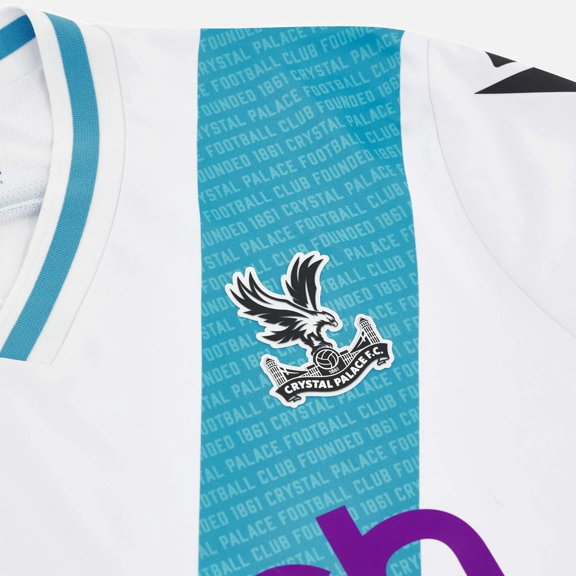 Macron 2023-24 Crystal Palace Men's Away Jersey (Detail 2)