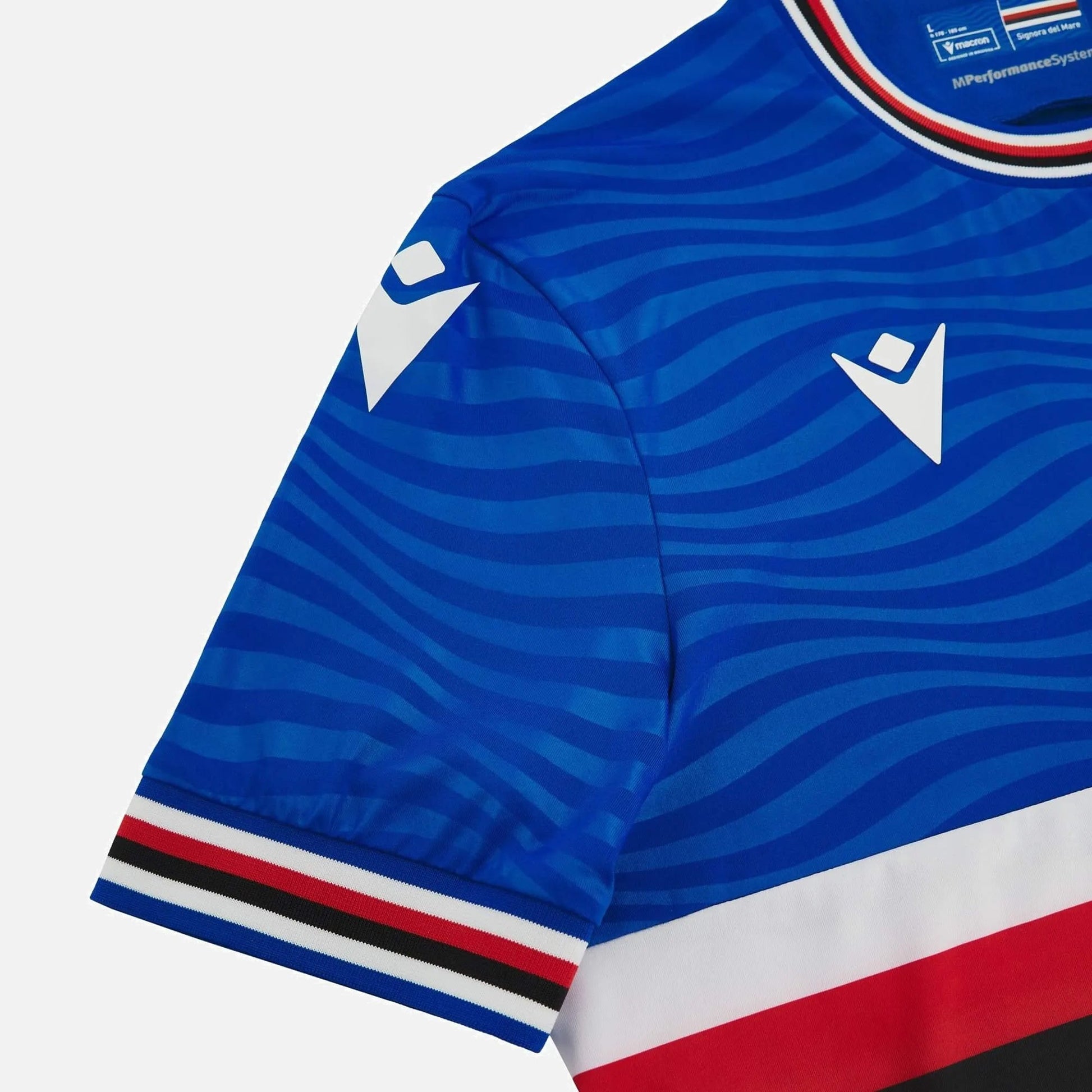 Macron 2023-24 Sampdoria Men's Authentic Home Jersey (Detail 3)