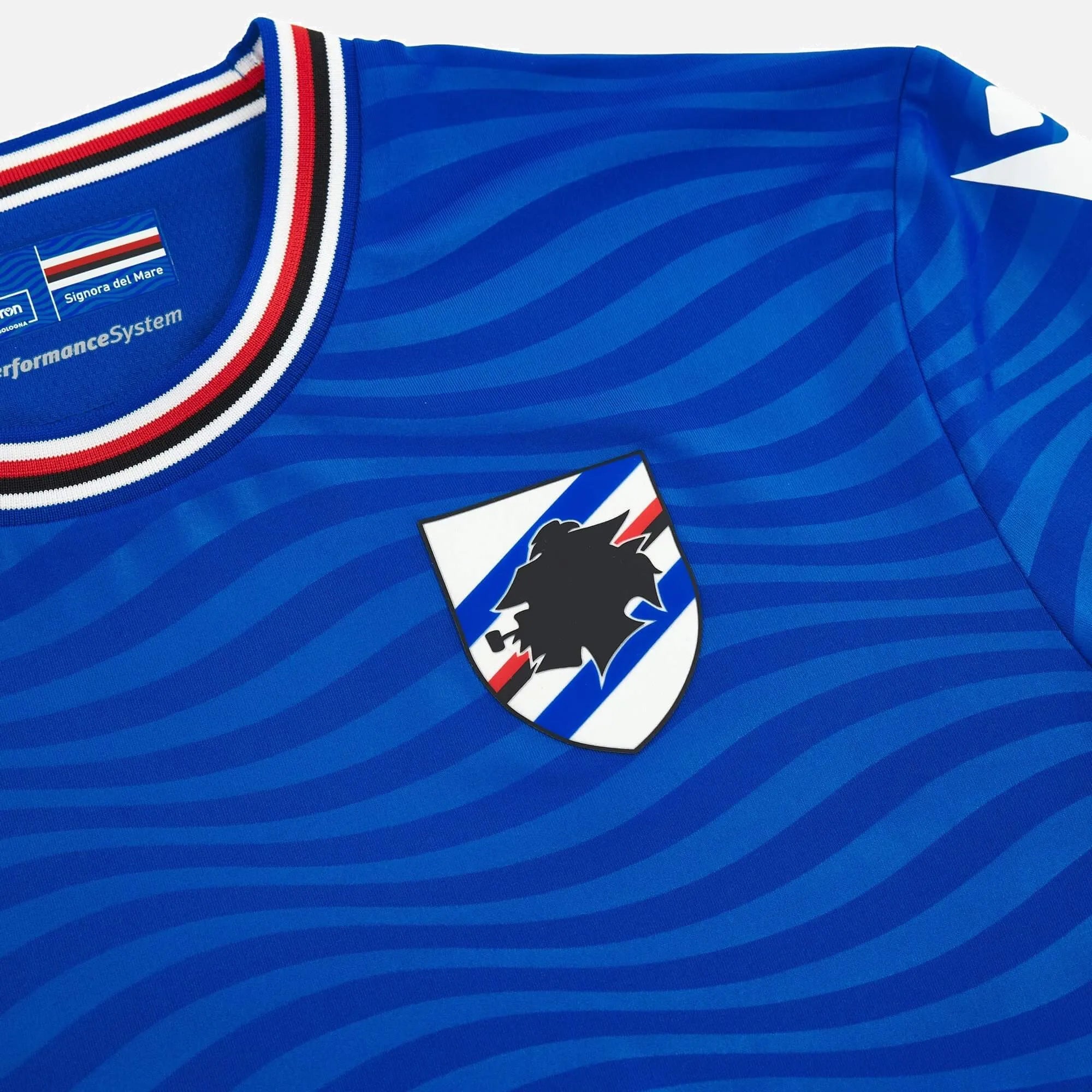 Macron 2023-24 Sampdoria Men's Authentic Home Jersey (Detail 2)