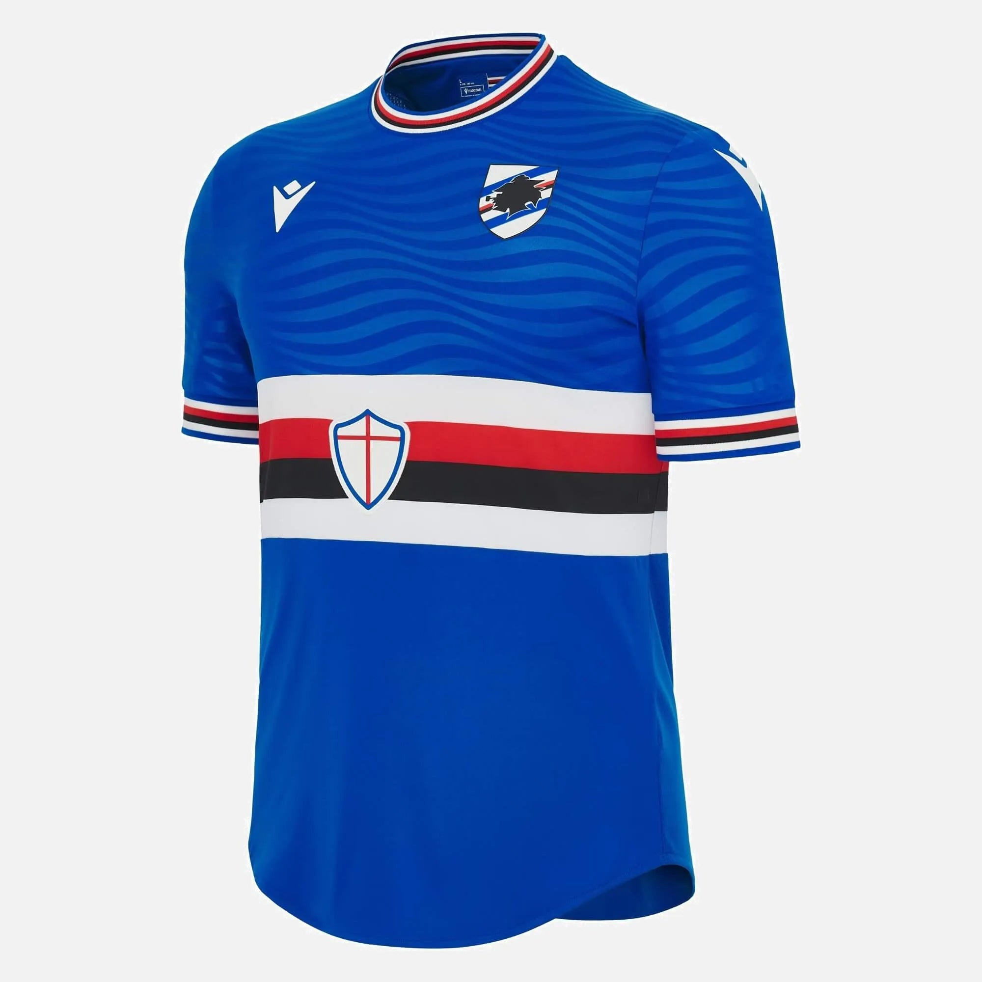 Macron 2023-24 Sampdoria Men's Authentic Home Jersey (Lateral - Front)