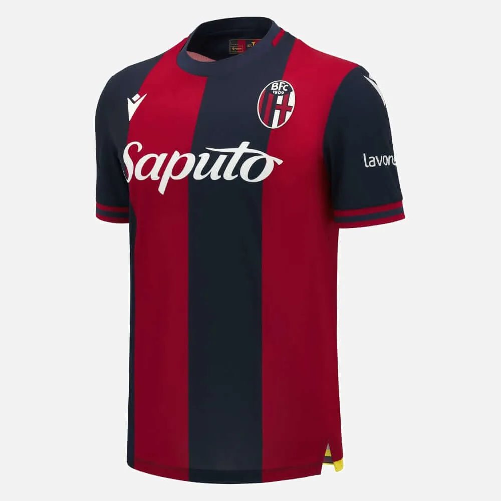 Macron 2024-25 Bologna Men's Authentic Home Jersey (Front)