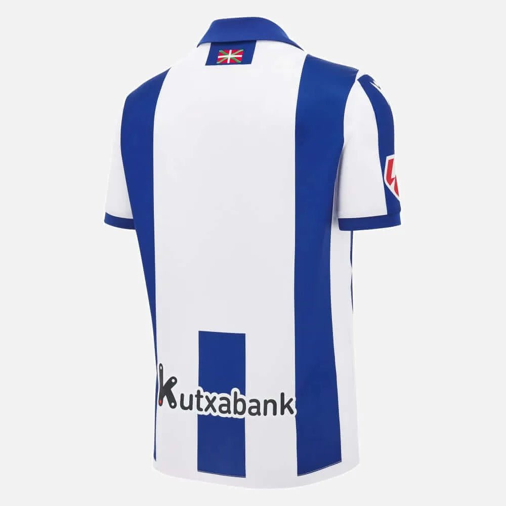 Macron 2024-25 Real Sociedad Men's Authentic Home Soccer Jersey Macron 2024-25 Real Sociedad Men's Authentic Home Soccer Jersey