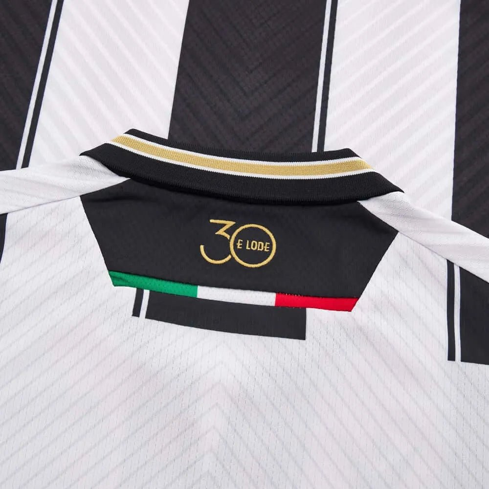 Macron 2024-25 Udinese Calcio Men's Authentic Home Jersey (Detail 3)