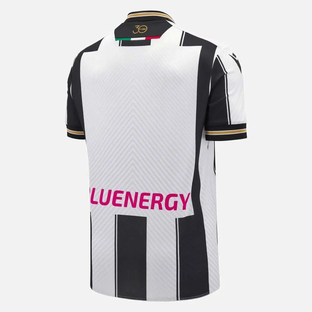 Macron 2024-25 Udinese Calcio Men's Authentic Home Jersey (Back)