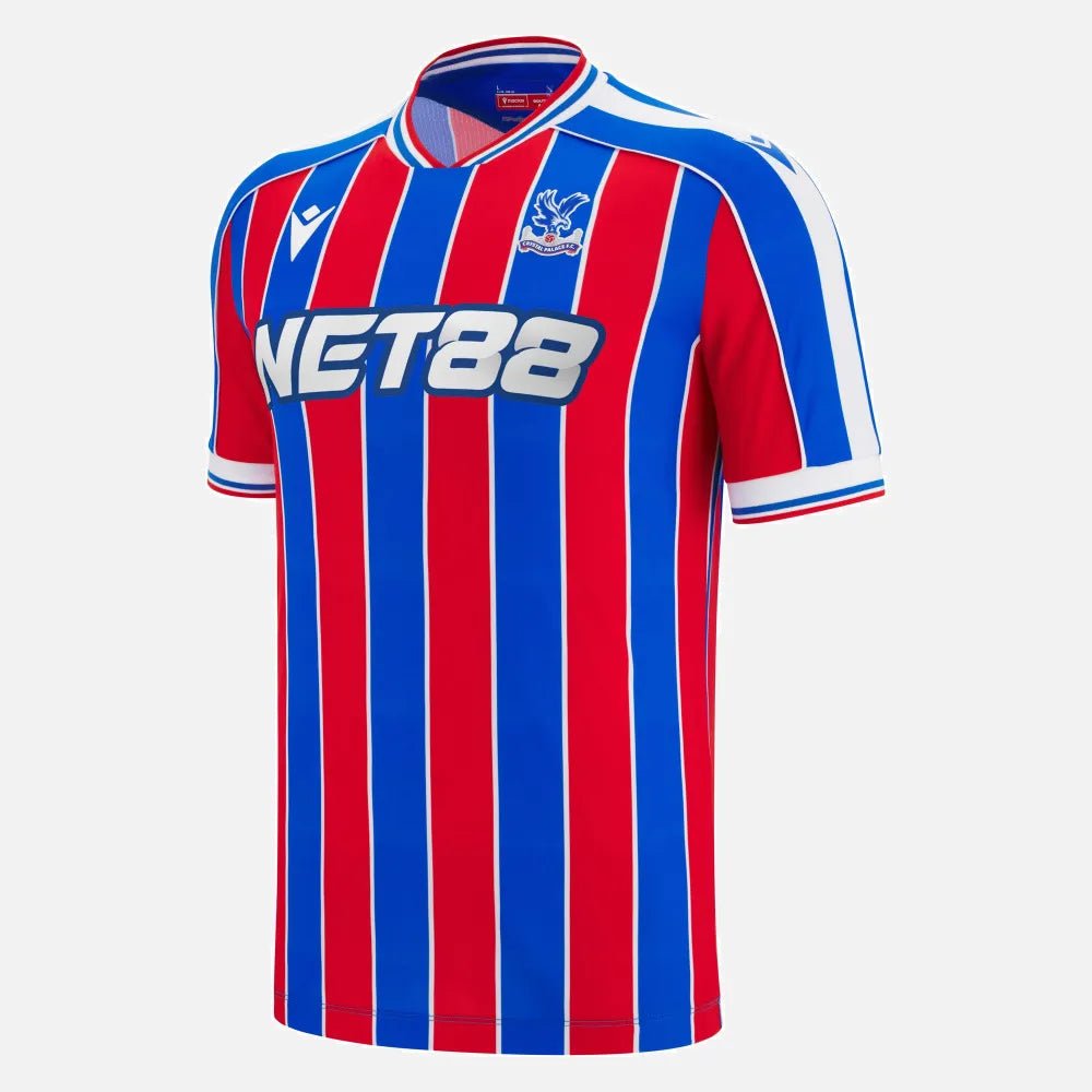 Macron 2025-26 Crystal Palace Men's Authentic Home Soccer Jersey (Lateral - Front)