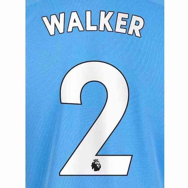 Man City 2019/20 Home Walker #2 Jersey Name Set
