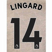 Man United 2019/20 Away Lingard #14 Jersey Name Set