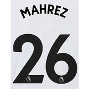 Manchester City 2021/22 Away Mahrez #26 Jersey Name Set-Black (Main)