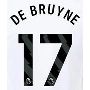 Manchester City 2023-Away De Bruyne #17 Jersey Name Set-Black