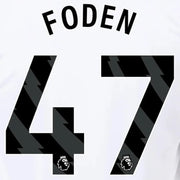 Manchester City 2023-Away Foden #47 Jersey Name Set-Black