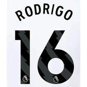 Manchester City 2023-Away Rodrigo #16 Jersey Name Set-Black