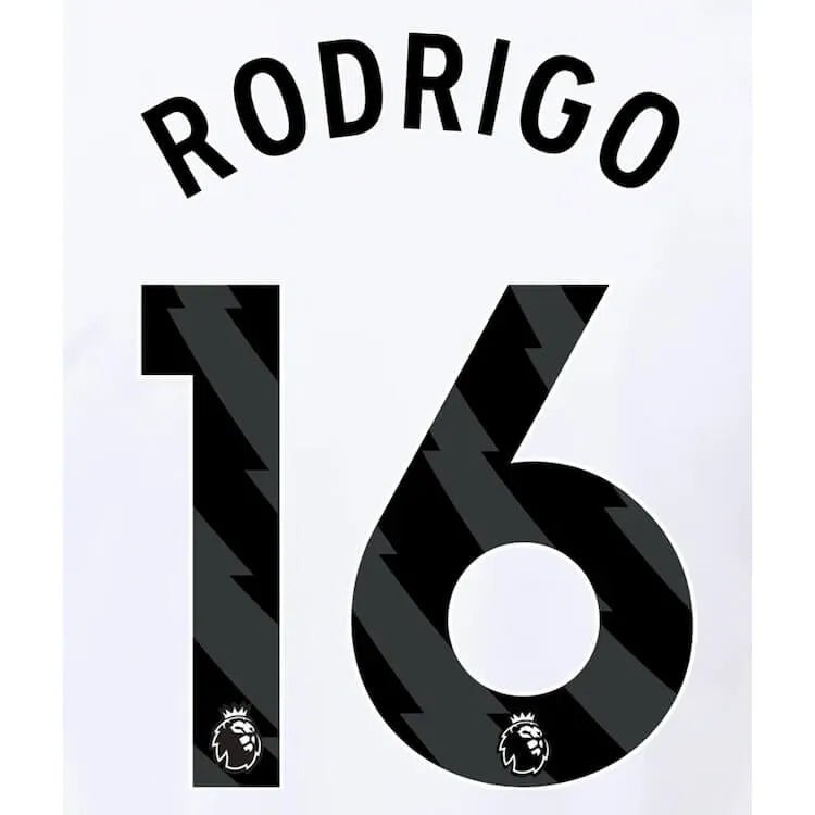 Manchester City 2023-Away Rodrigo #16 Jersey Name Set-Black