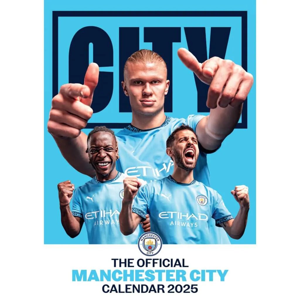 Manchester City 2025 Official Calendar (Front)