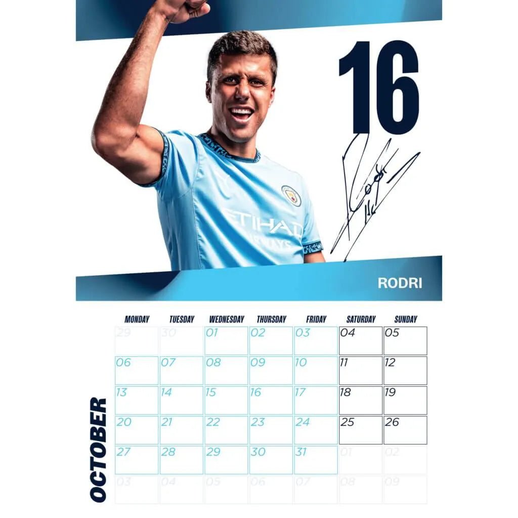 Manchester City 2025 Official Calendar (Page 1)