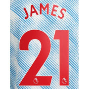 Manchester United 2021/22 Away James #21 Jersey Name Set-Red