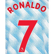 Manchester United 2021/22 Away Ronaldo #7 YOUTH Jersey Name Set