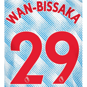 Manchester United 2021/22 Away Wan-Bissaka #29 Jersey Name Set-Red