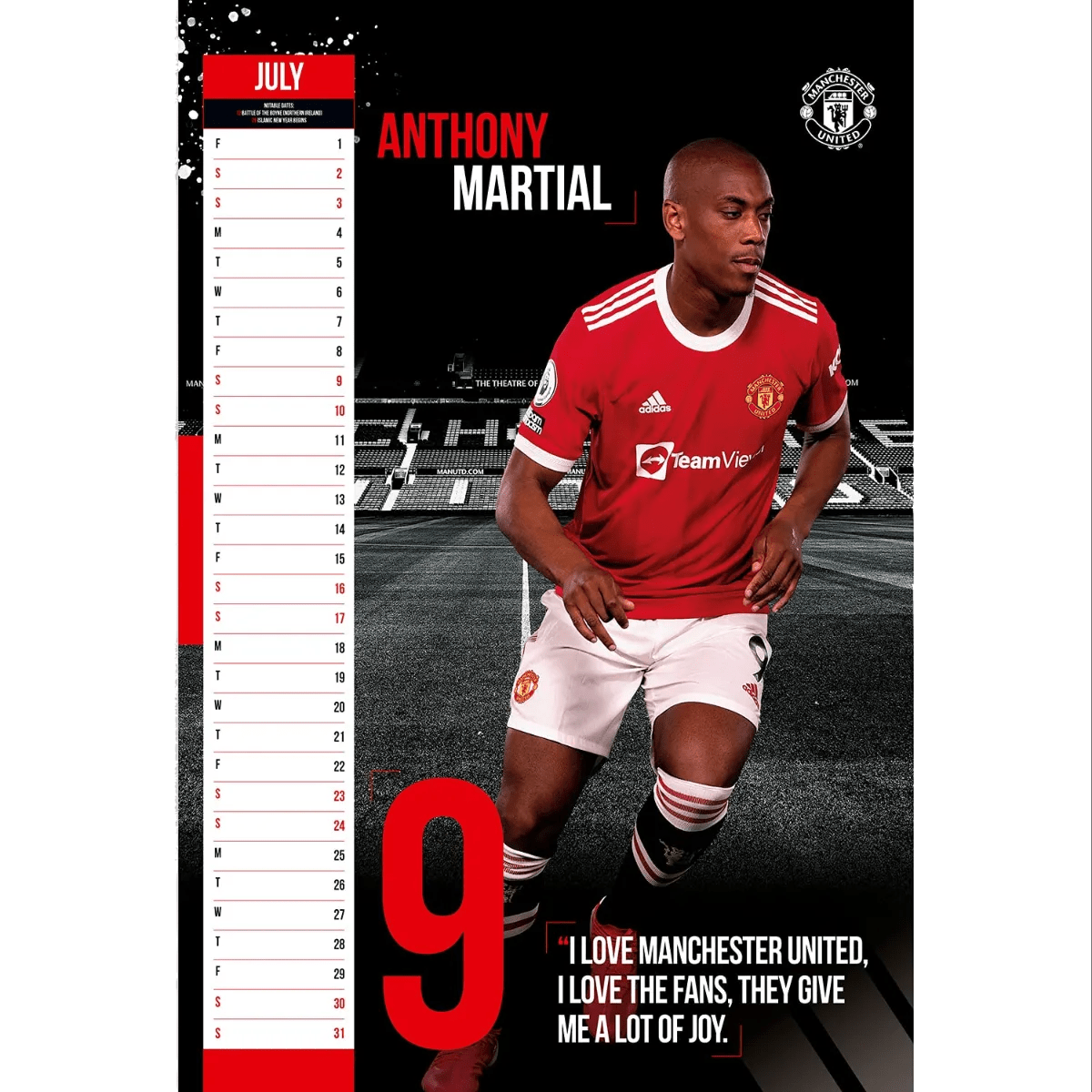 Manchester United 2022 Official Calendar (Individual 2)