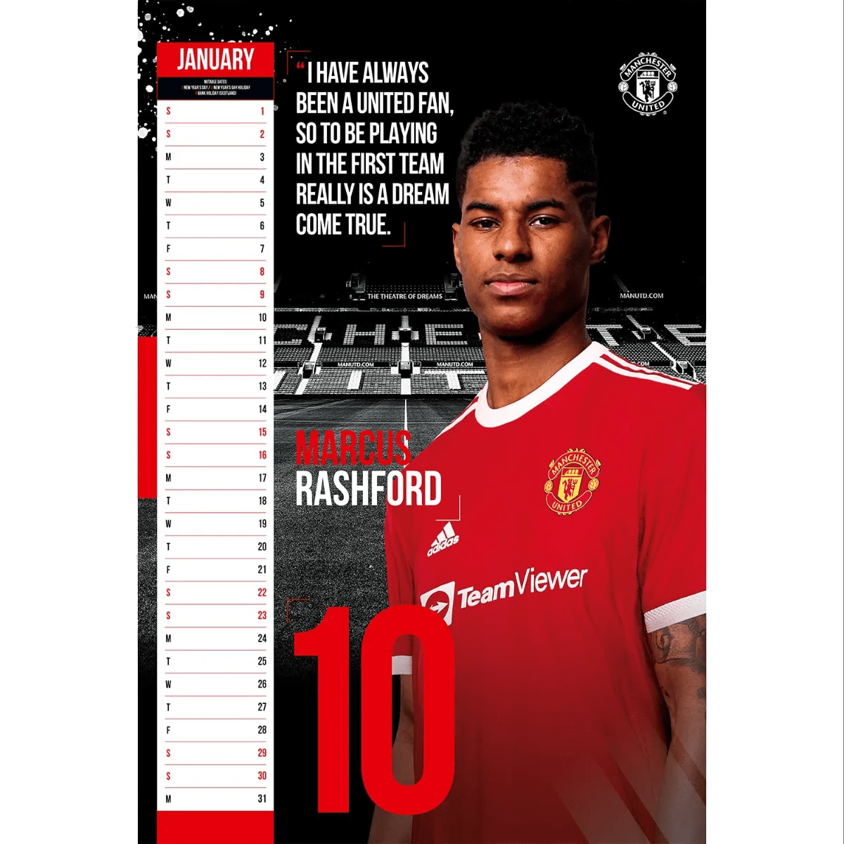 Manchester United 2022 Official Calendar (Individual 5)