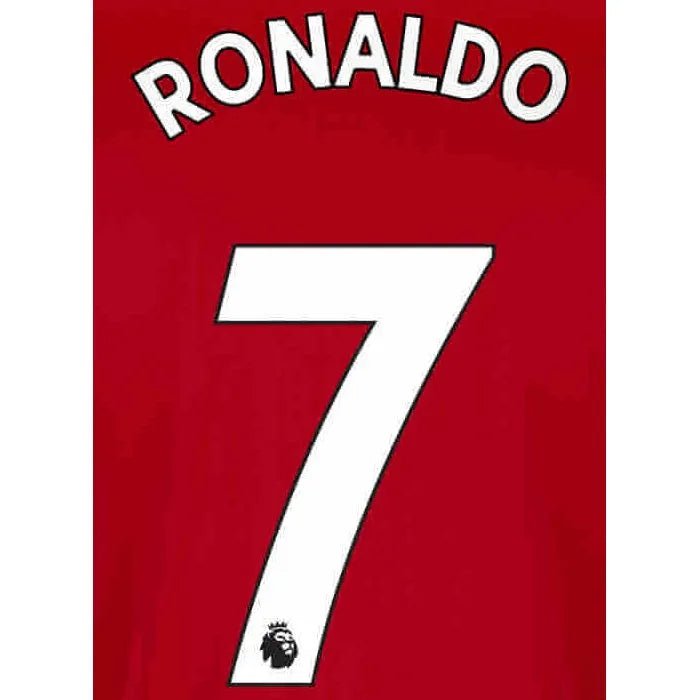 Manchester United 2022/23 Home Ronaldo #7 YOUTH Jersey Name Set Black