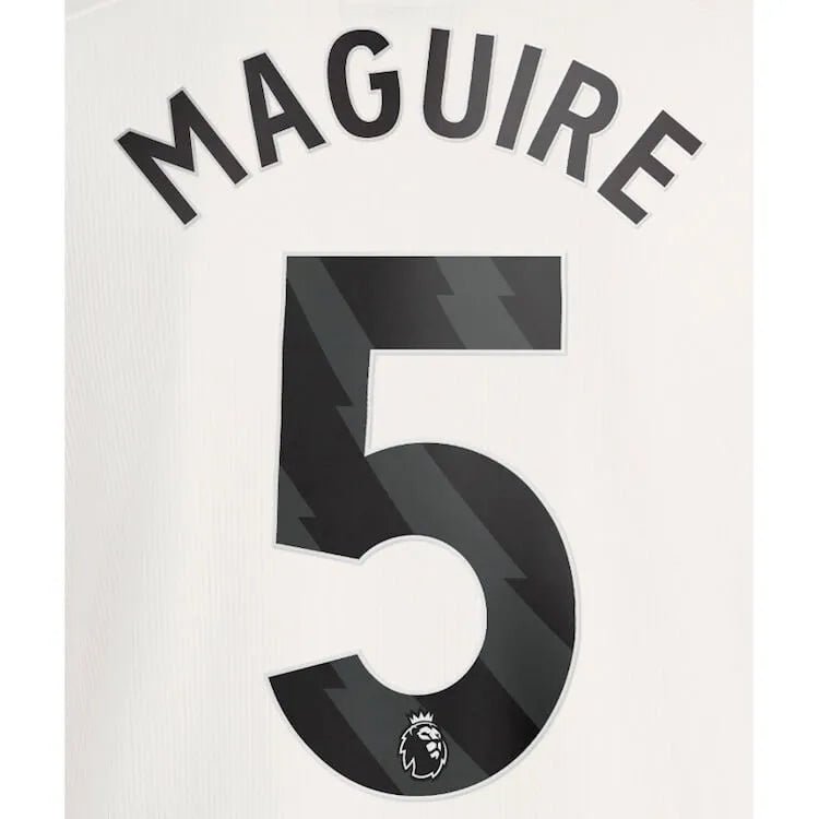Manchester United 2023-Third Maguire #5 Jersey Name Set-Black