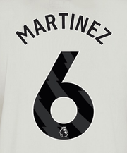 Manchester United 2023-Third Martinez #6 Jersey Name Set-Black