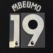Manchester United 2025-Home MBEUMO #19 Official Name Set-White
