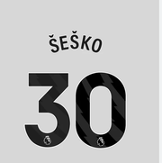 Manchester United 2025-Home SESKO #30 Official Name Set-Black
