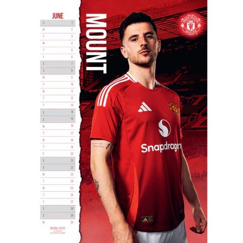 Manchester United 2025 Official Calendar (Page 1)