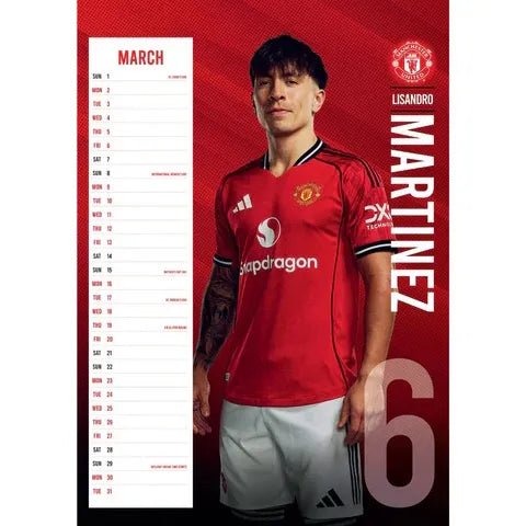 Manchester United 2026 Official Calendar (Month)