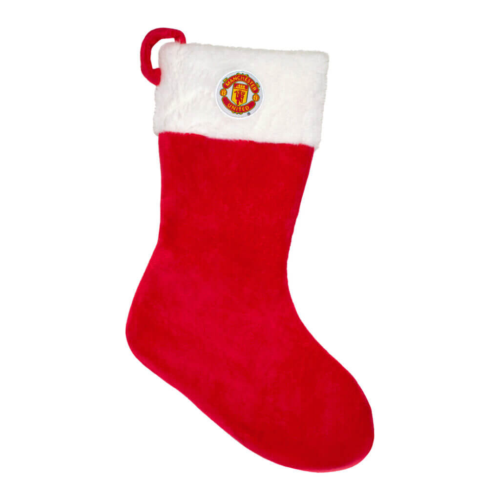 Manchester United Fluffy Team Crest Stocking (Front)