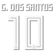 Mexico 2018 Home G.Dos Santos #10 Jersey Name Set