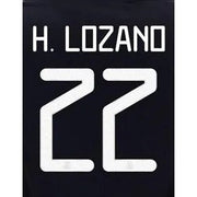 Mexico 2019/20 Home H. Lozano #22 Jersey Name Set