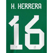 Mexico 2022-23 Home H. Herrera #16 Jersey Name Set