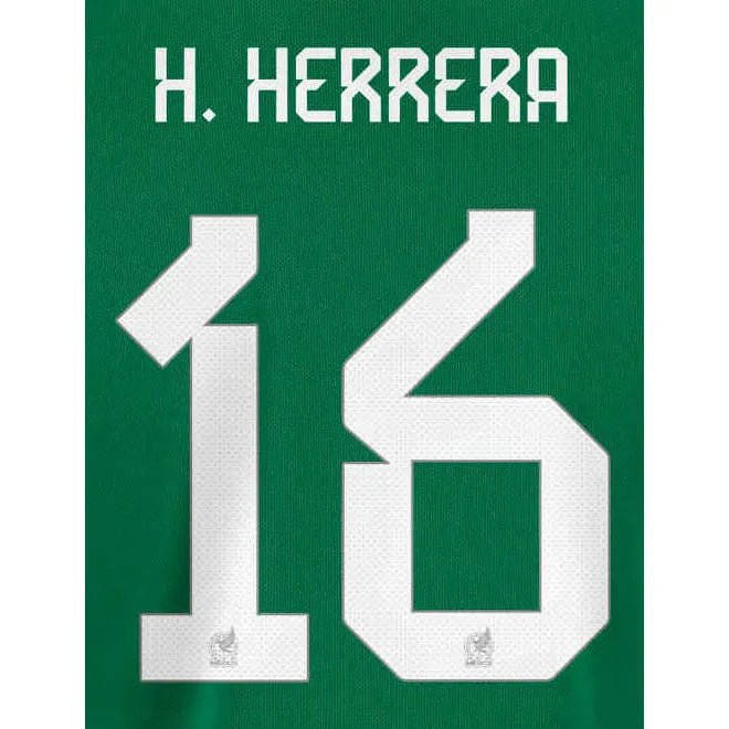 Mexico 2022-23 Home H. Herrera #16 Jersey Name Set